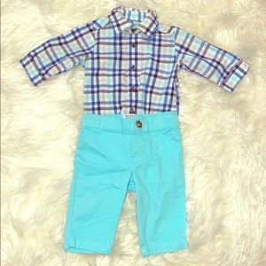 Carter’s infant boys button up set 3 months
